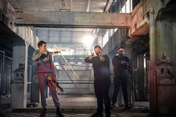 XL-laserguns op locatie